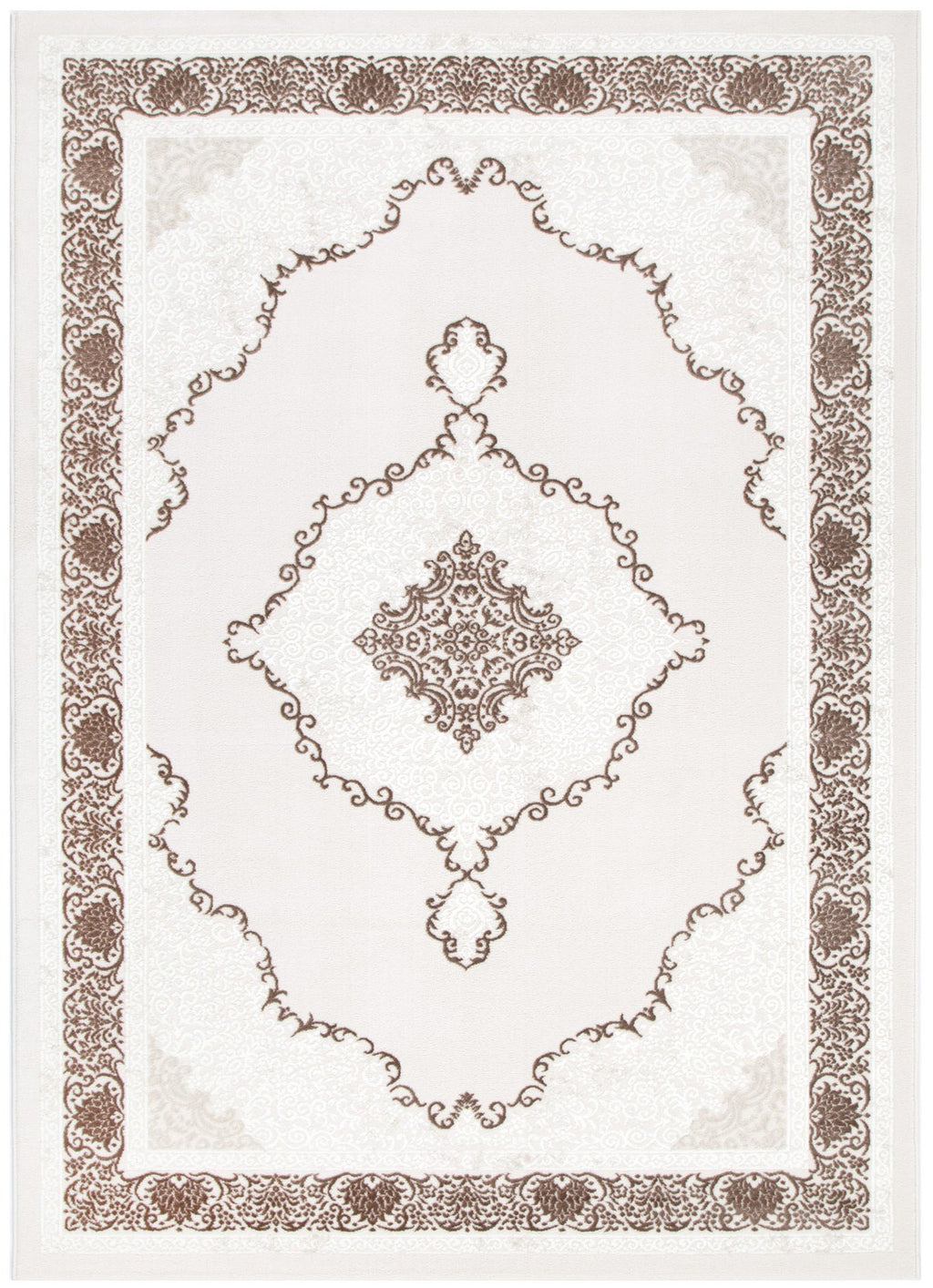 Amalfi Oriental Medallion Brown Rug - AMAL05