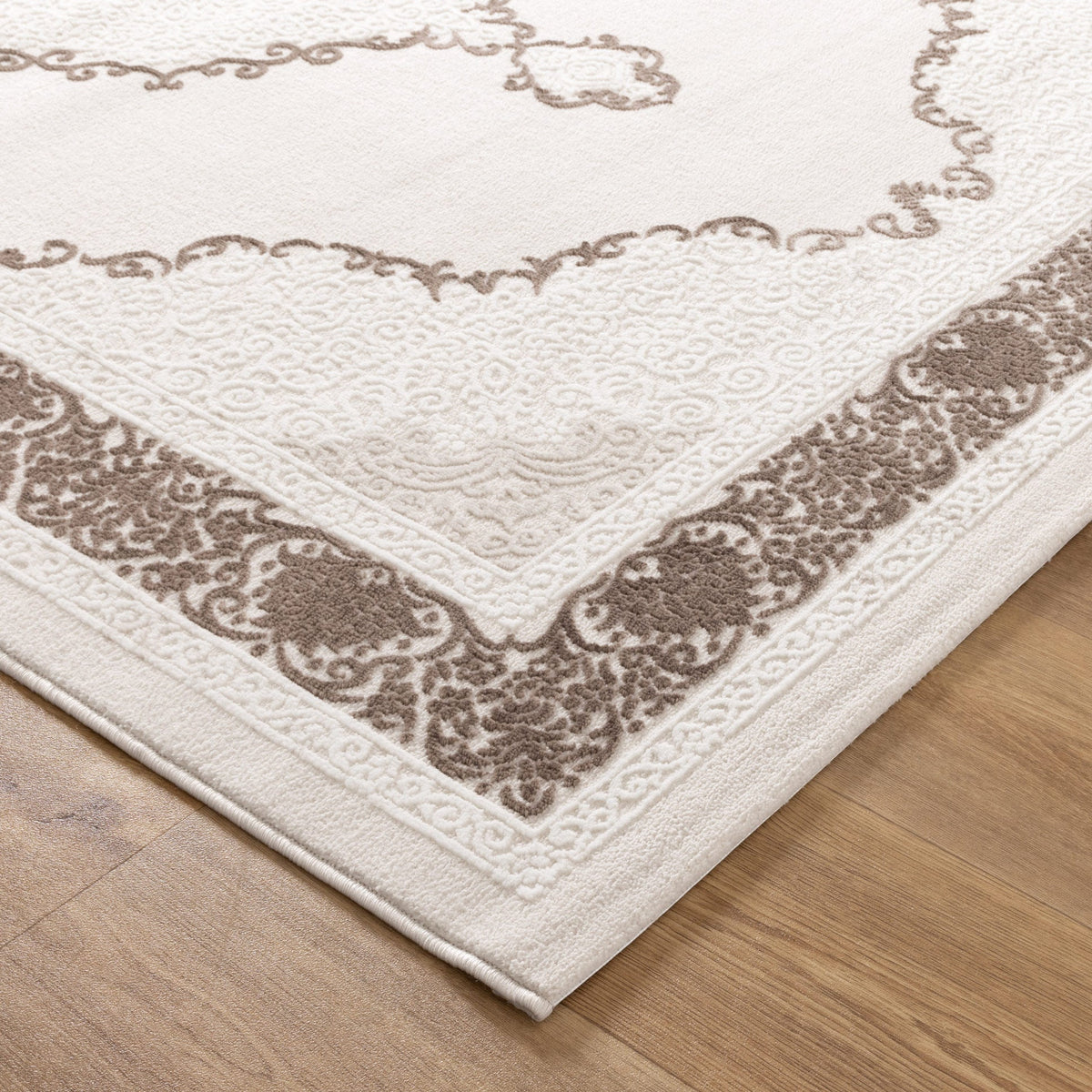 Positano Oriental Medallion Brown Rug - AMAL05