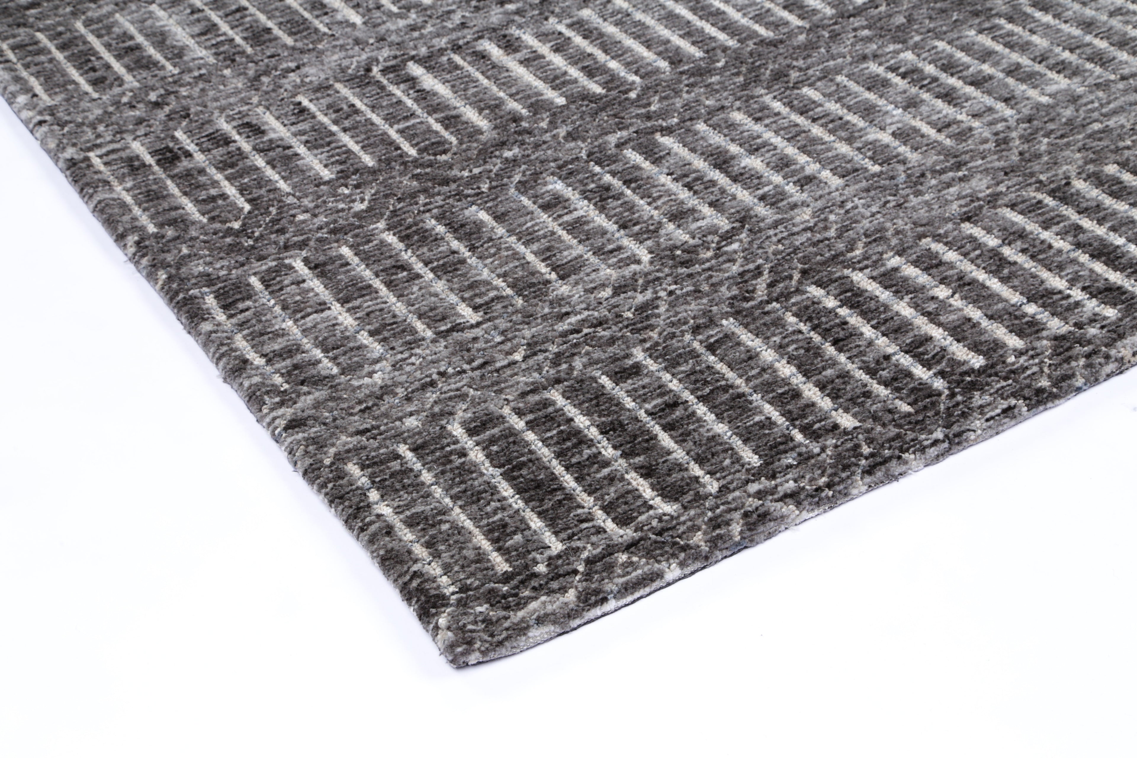 Amritsar Attari Grey Cotton Blend Rug