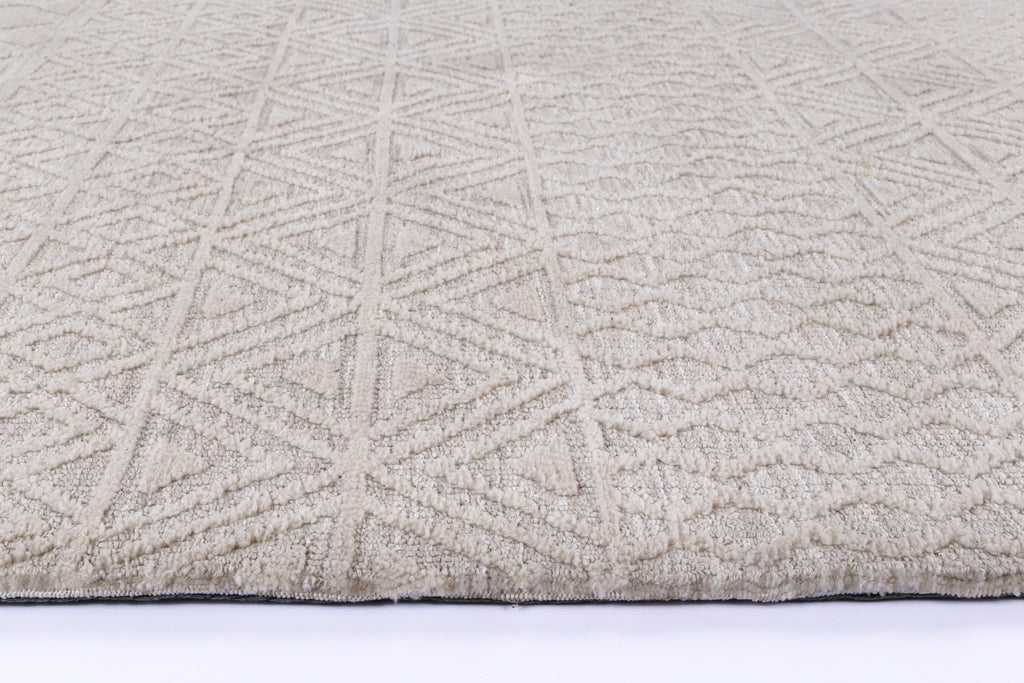 Amritsar Ramdass Cream Cotton Blend Rug