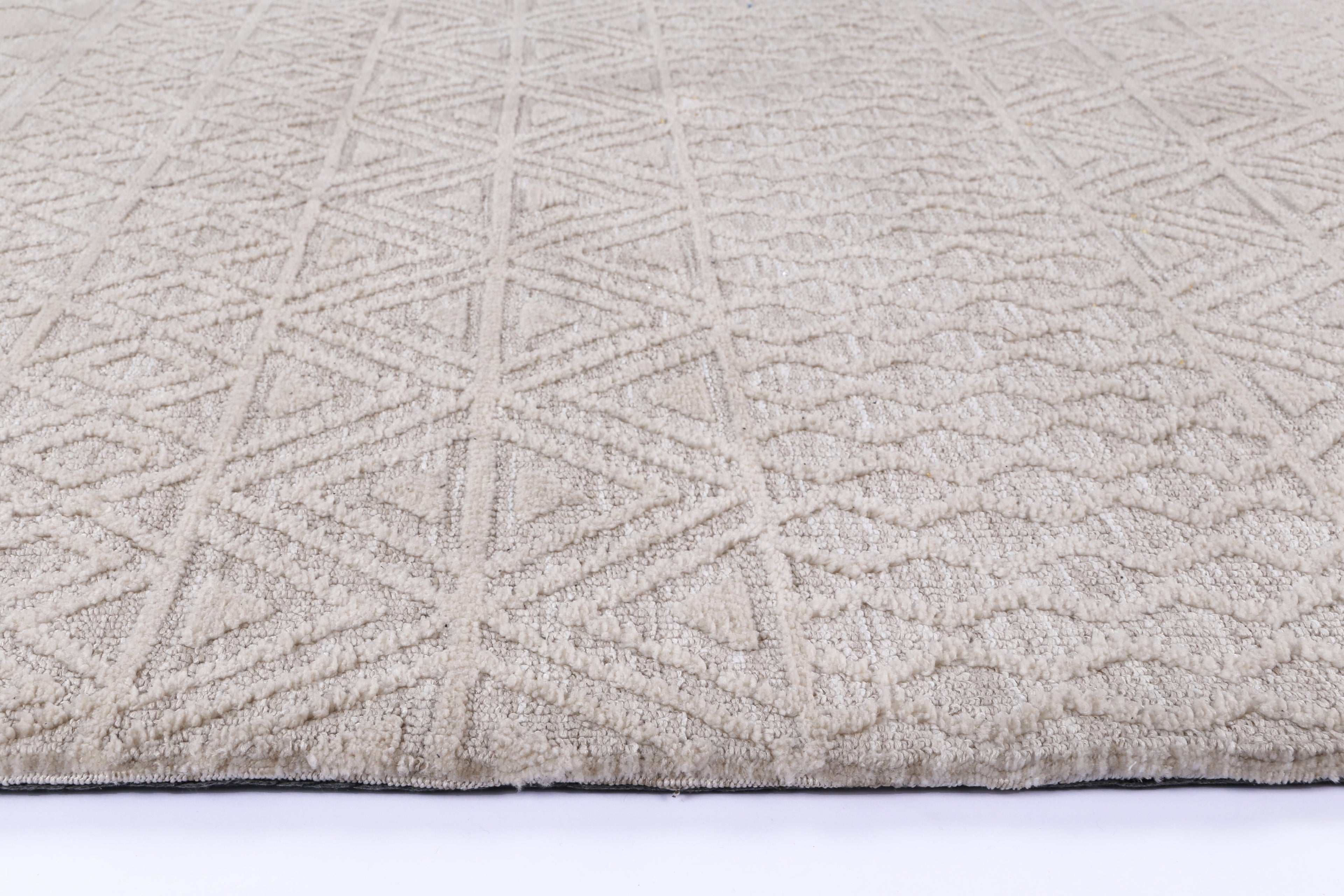 Amritsar Ramdass Cream Cotton Blend Rug