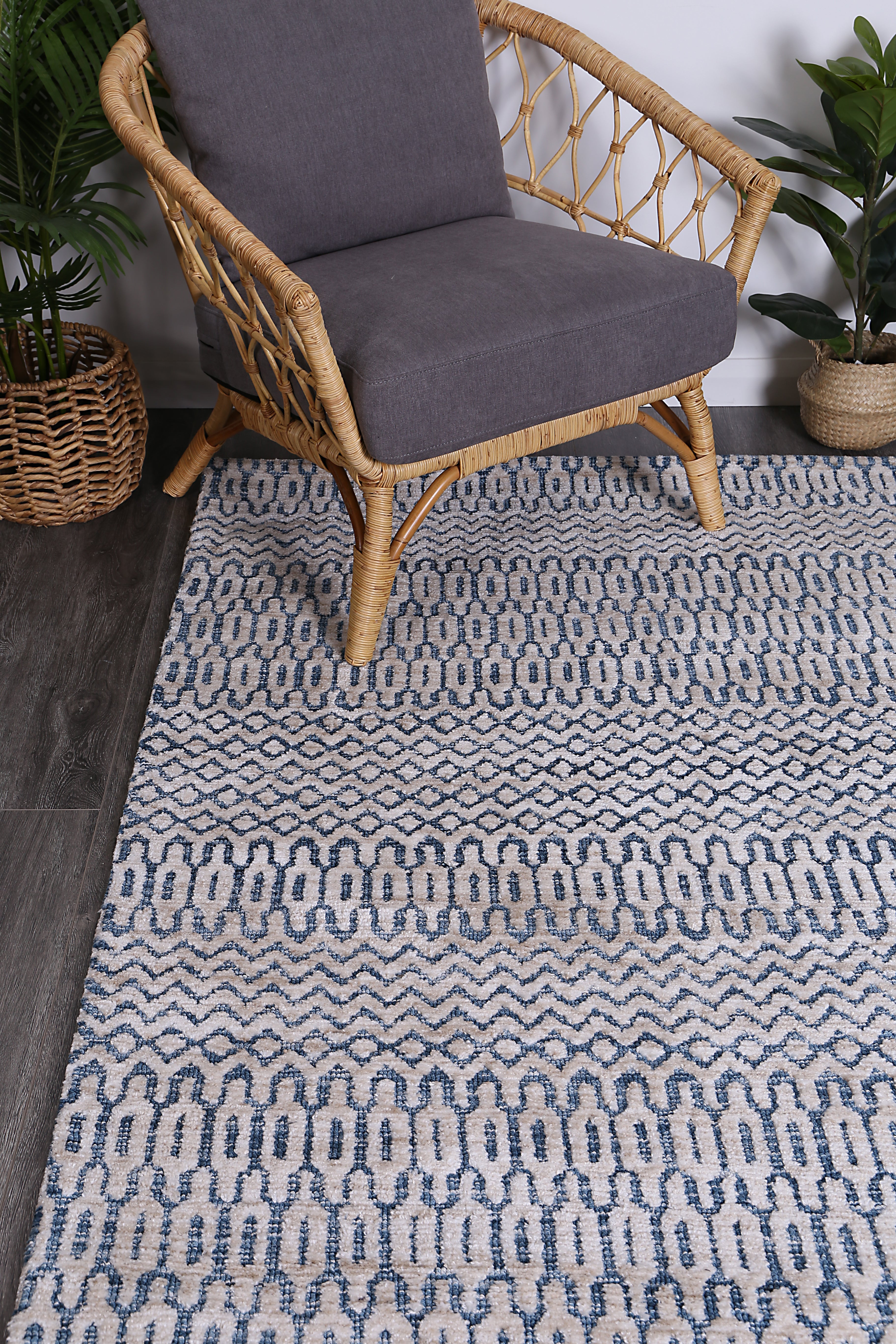 Amritsar Camphils Navy Tribal Rug