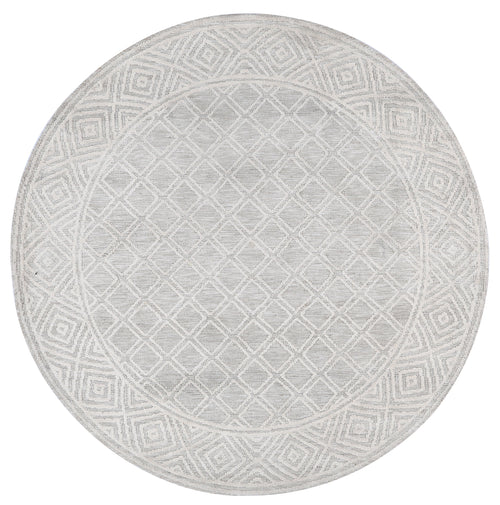 Amritsar Ajnala Cream Round Cotton Blend Rug