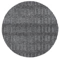 Amritsar Attari Grey Round Cotton Blend Rug