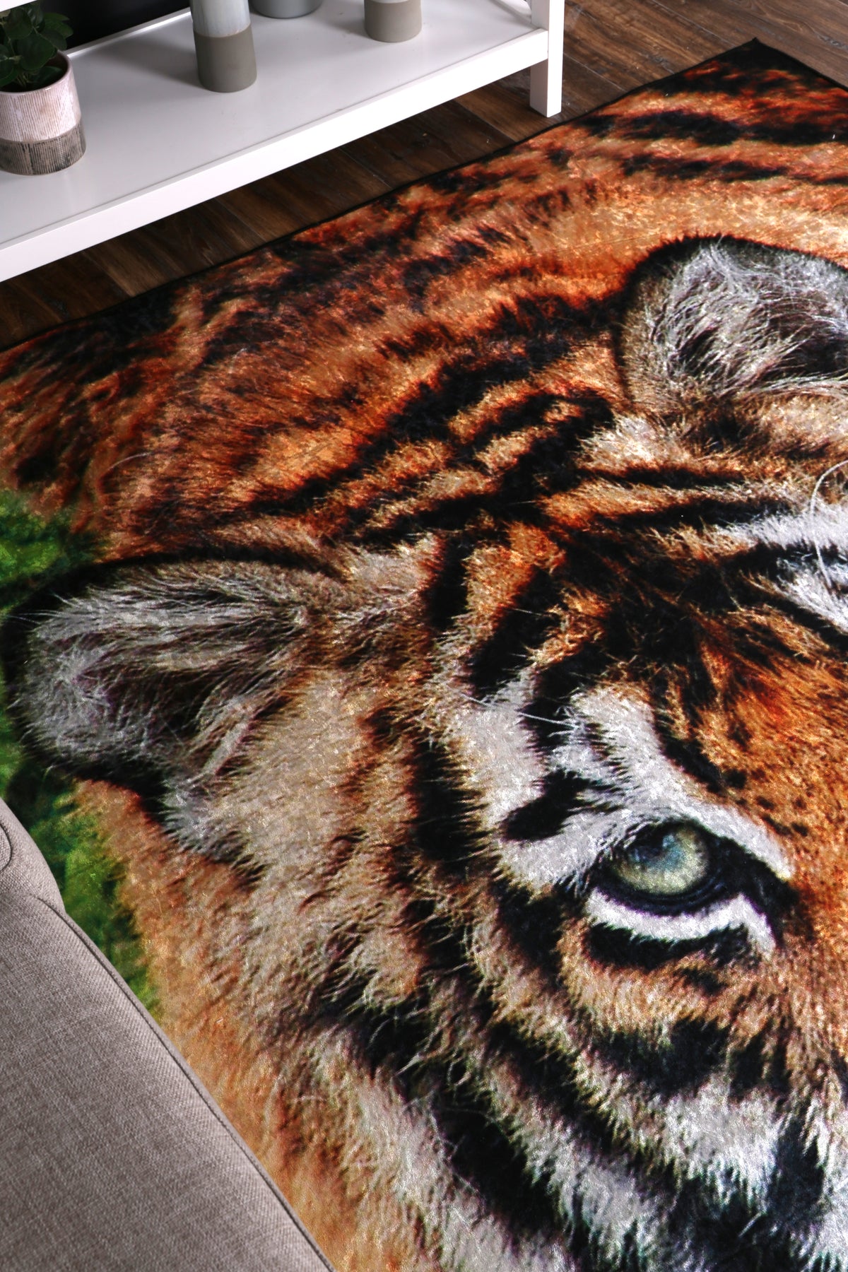 Kinetic Tiger Non-Slip Rug - ANGE06