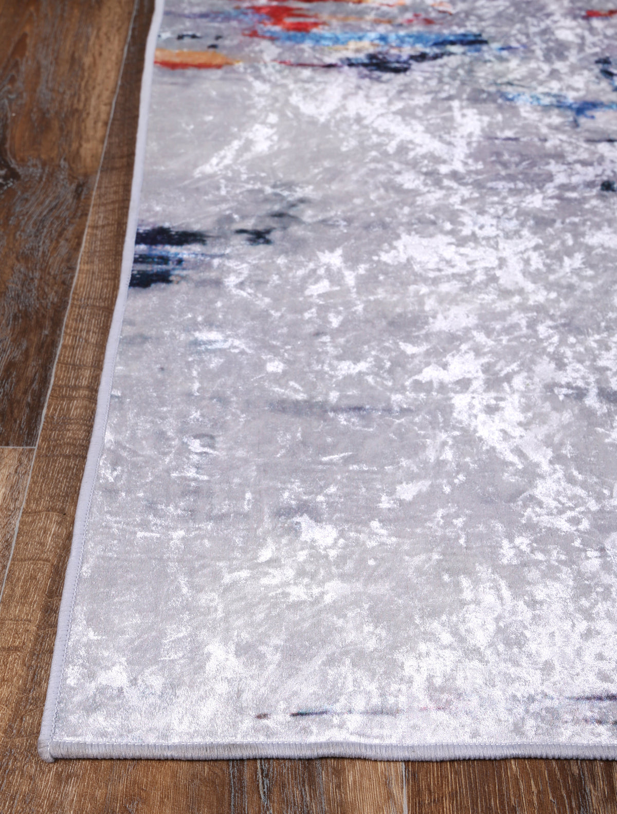 Kinetic Painting Grey Multi Non-Slip Rug - ANGE08