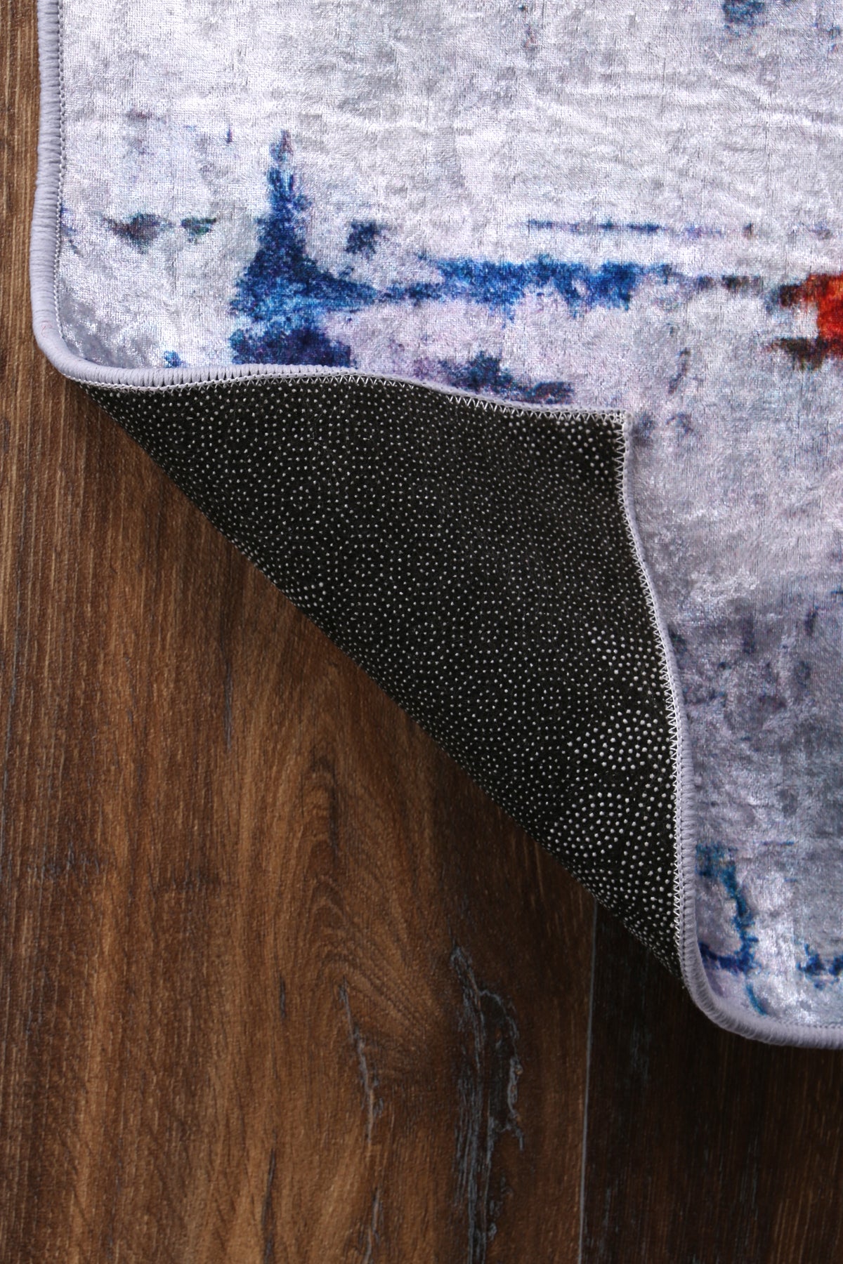 Kinetic Painting Grey Multi Non-Slip Rug - ANGE08