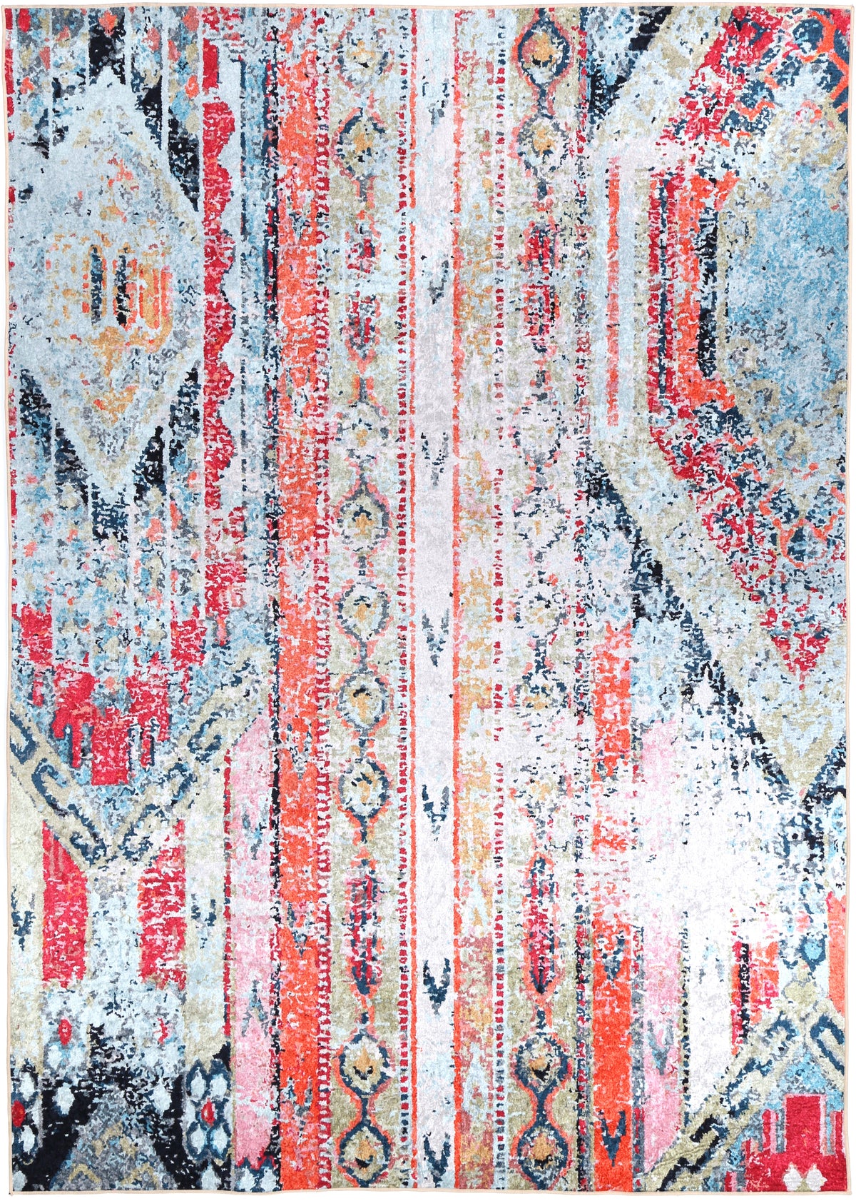 Kinetic Boho Multi Non-Slip Rug - ANGE10