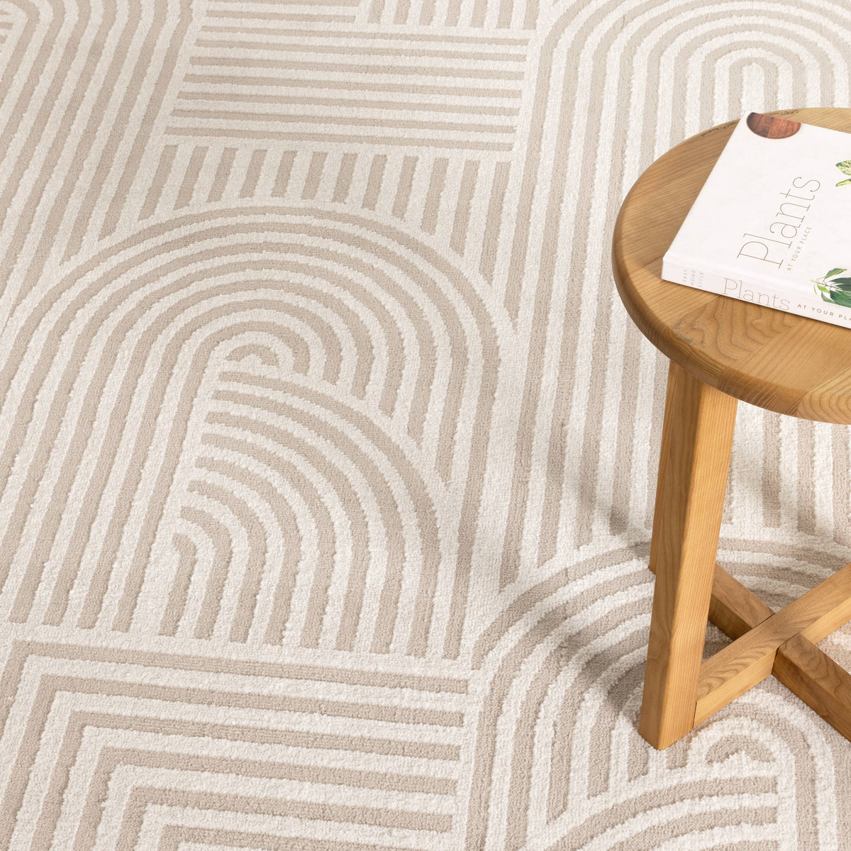 Cascadia Arches Beige Ivory Rug