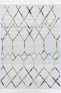 Ares Dorian Geometric Cream and Taupe Rug