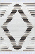 Ares Attica Diamond Stone and Grey Rug