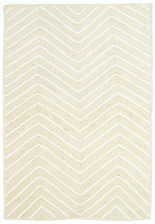 Artisan Light Beige Chevron Rug