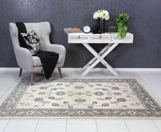 Ayla Ziegler Cream Grey Rug