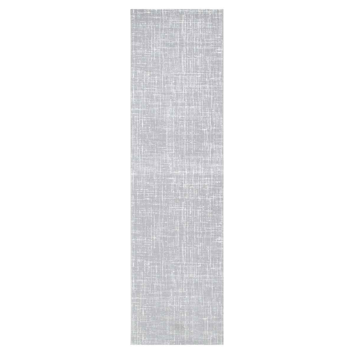 Adina Distressed Geo Lines Grey Rug - AT02
