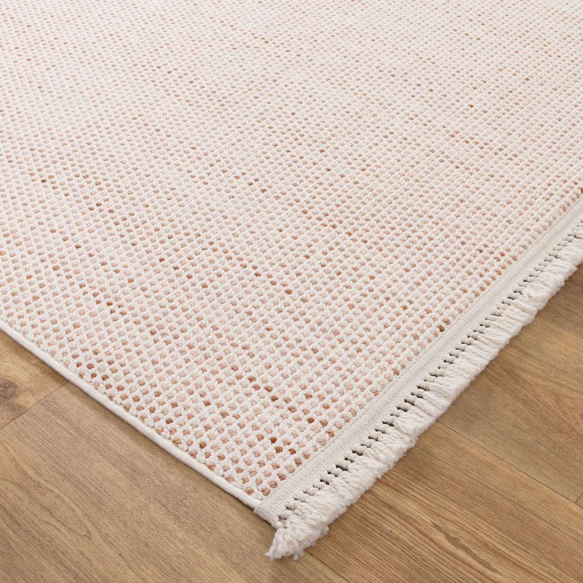 Verno Ivory Pink Loop Rug - B003