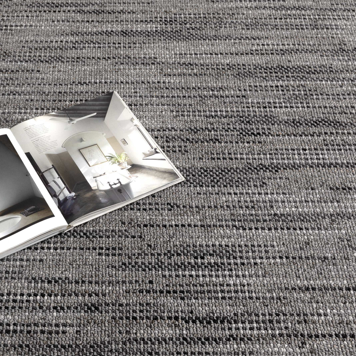 Verno Charcoal Loop Rug - B005