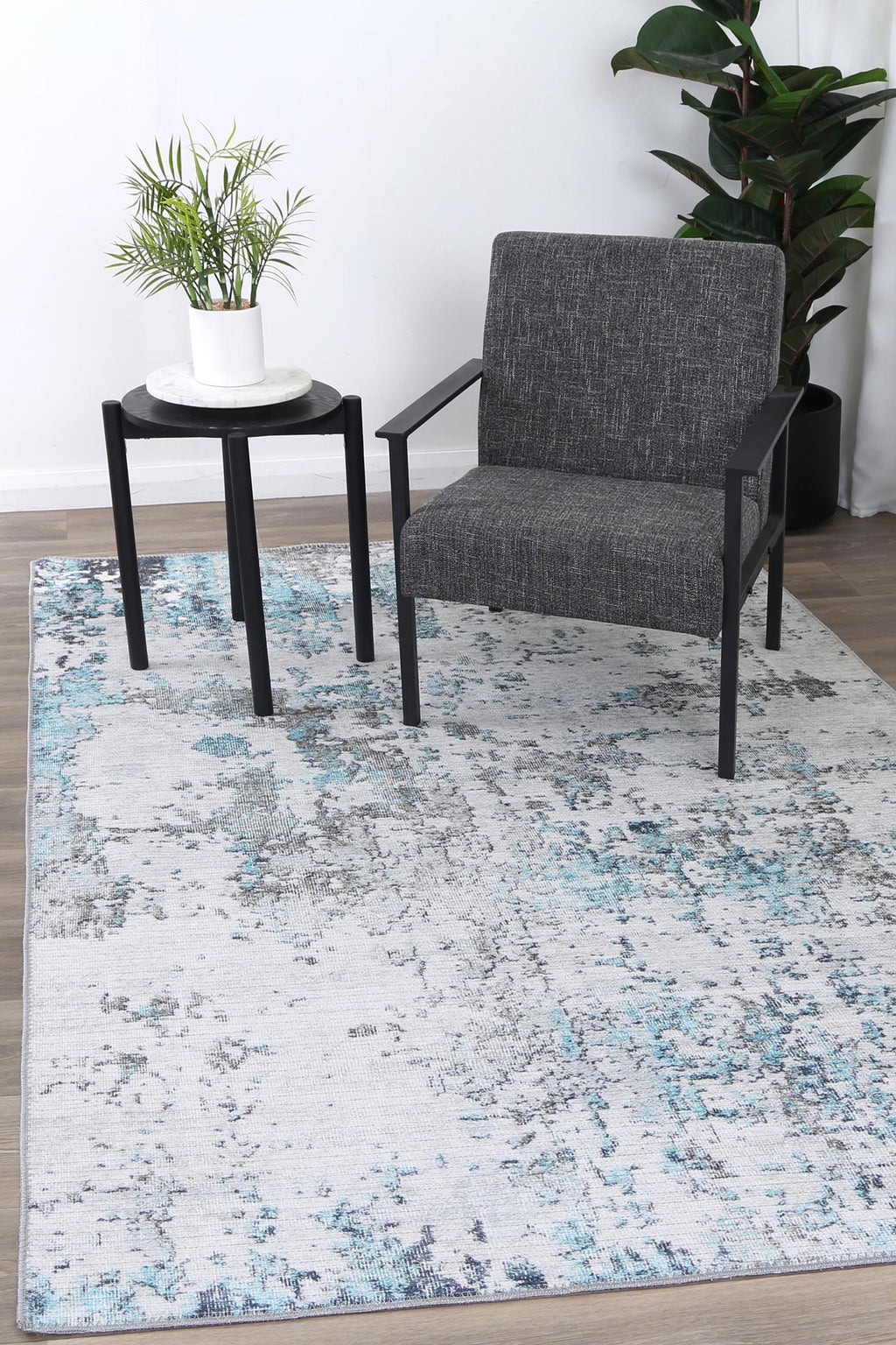 Babylon Akkad Blue Washable Rug - VTL1184-00