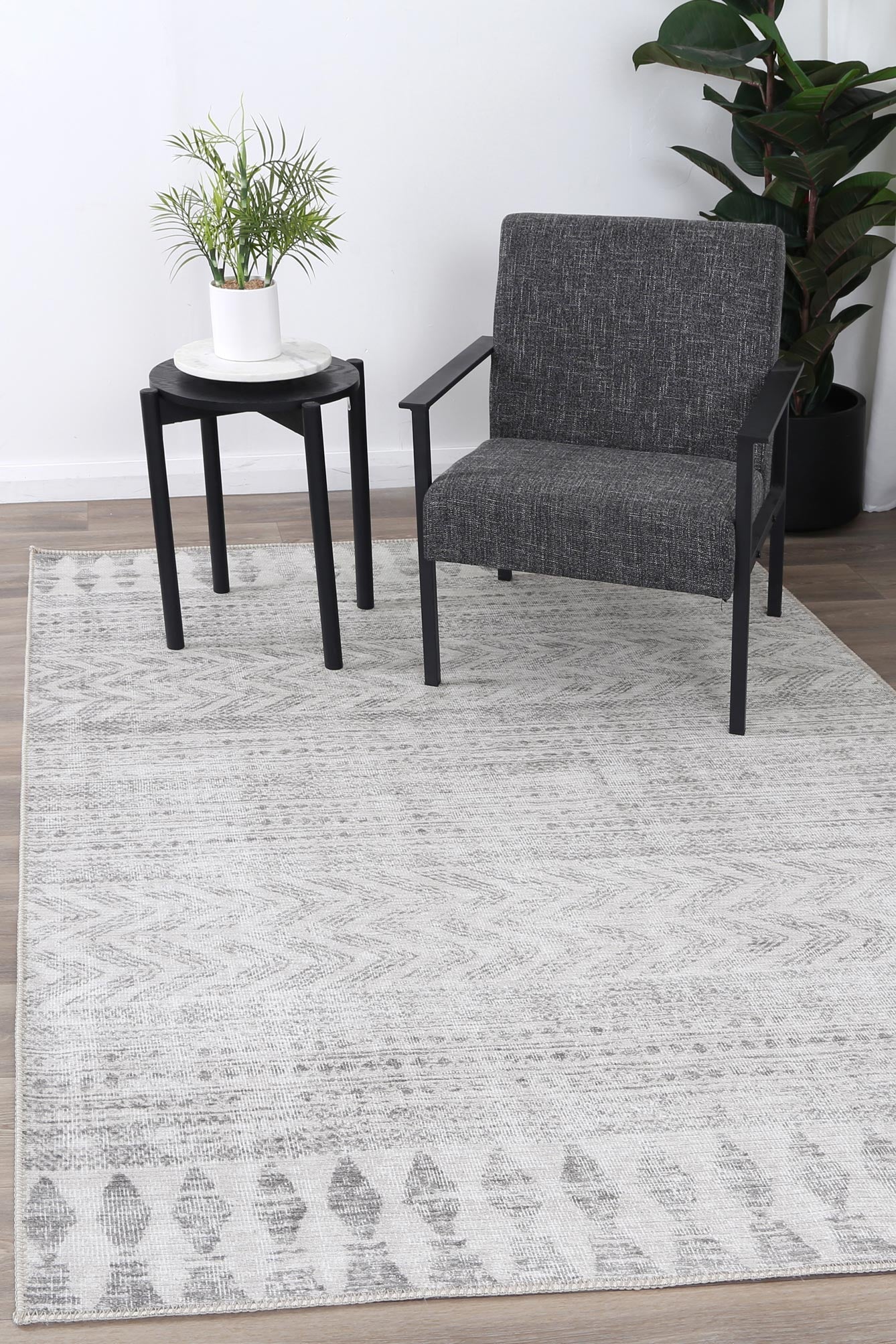 Babylon Ramad Grey Rug - VTL1188-00
