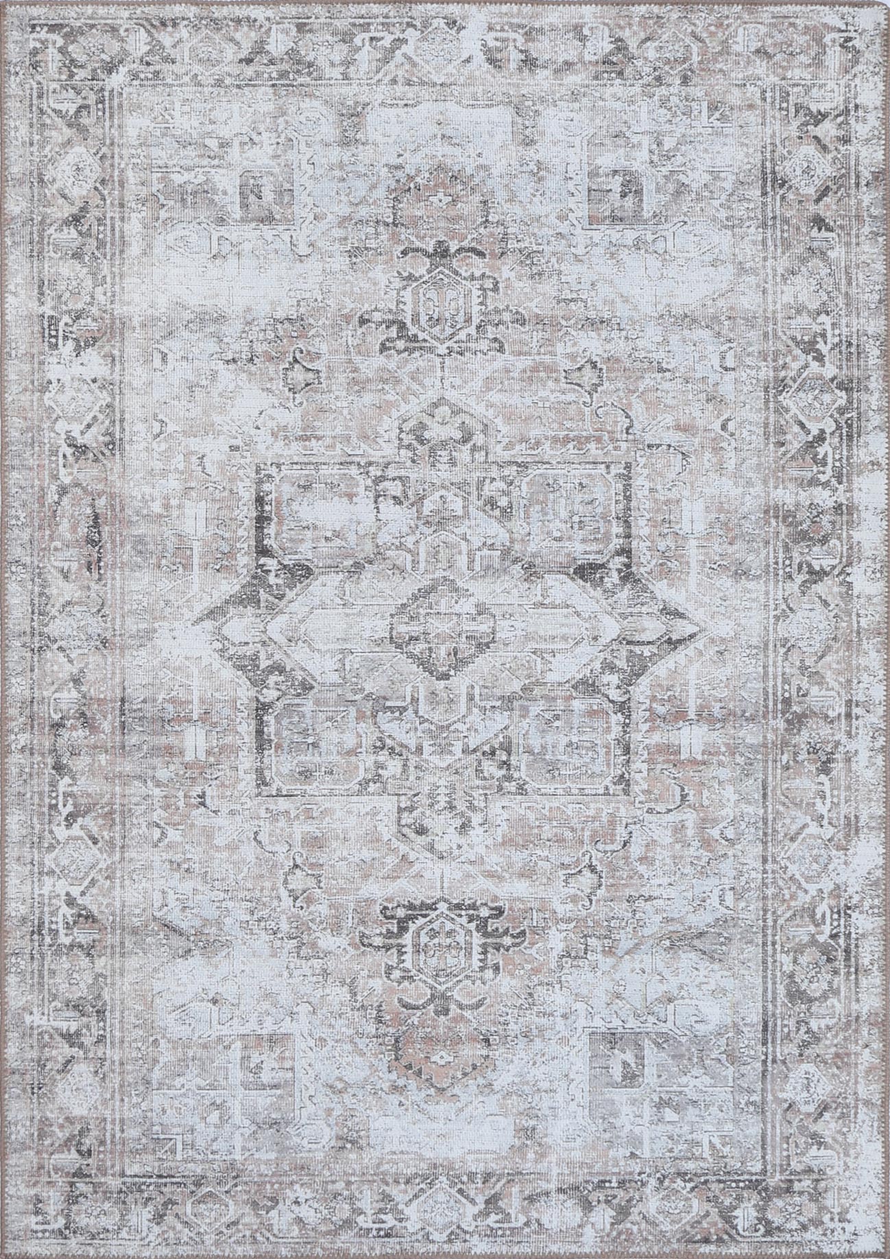Babylon Nuzi Blush Washable Rug - VTL1190-03