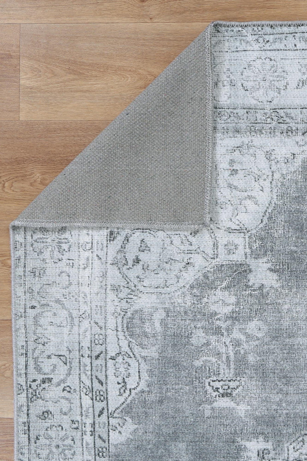 Babylon Isin Dark Grey Washable Rug - VTL1192-02