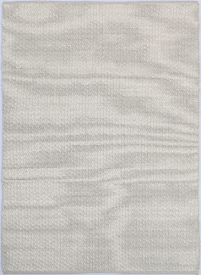 Obsidian Ivory Wool Blend Textured Rug -  IVOR