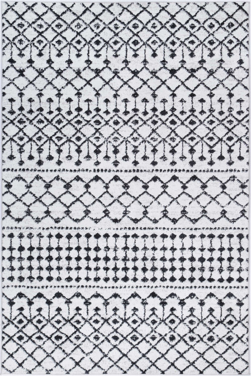 Bergen Repeats Black and White Rug
