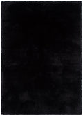 Lyla Machine Washable Shaggy Black Rug