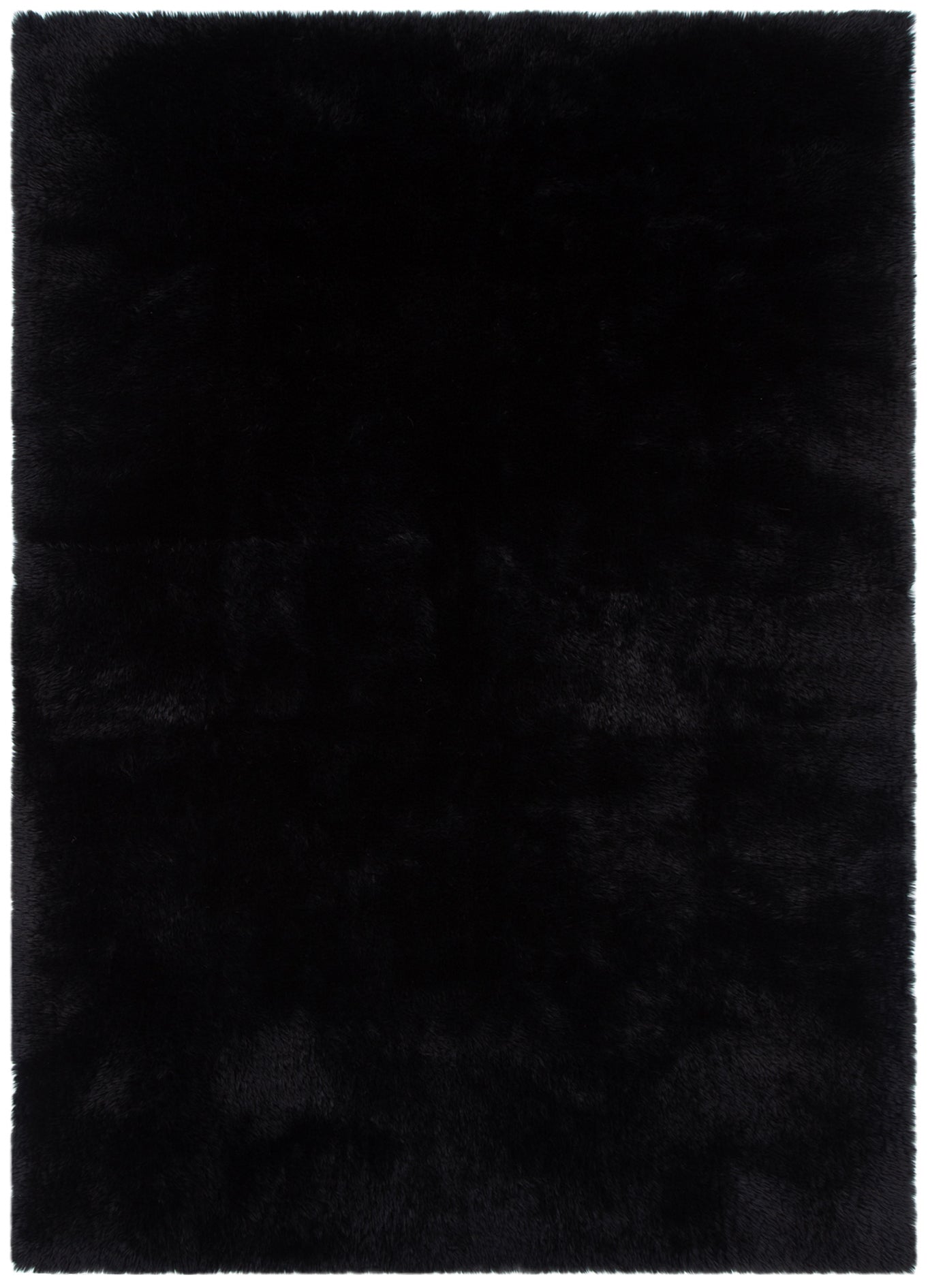 Lyla Machine Washable Shaggy Black Rug