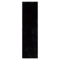 Lyla Machine Washable Shaggy Black Runner