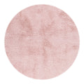 Lyla Machine Washable Shaggy Blush Round Rug