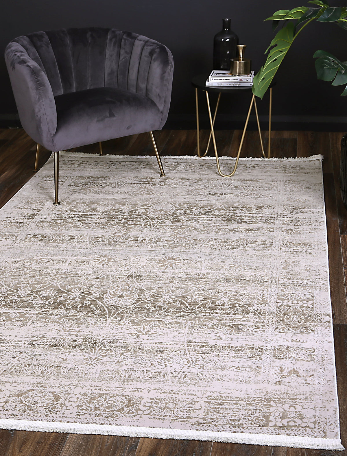 Boho Haven Solid Beige Modern Rug - 02BEIG
