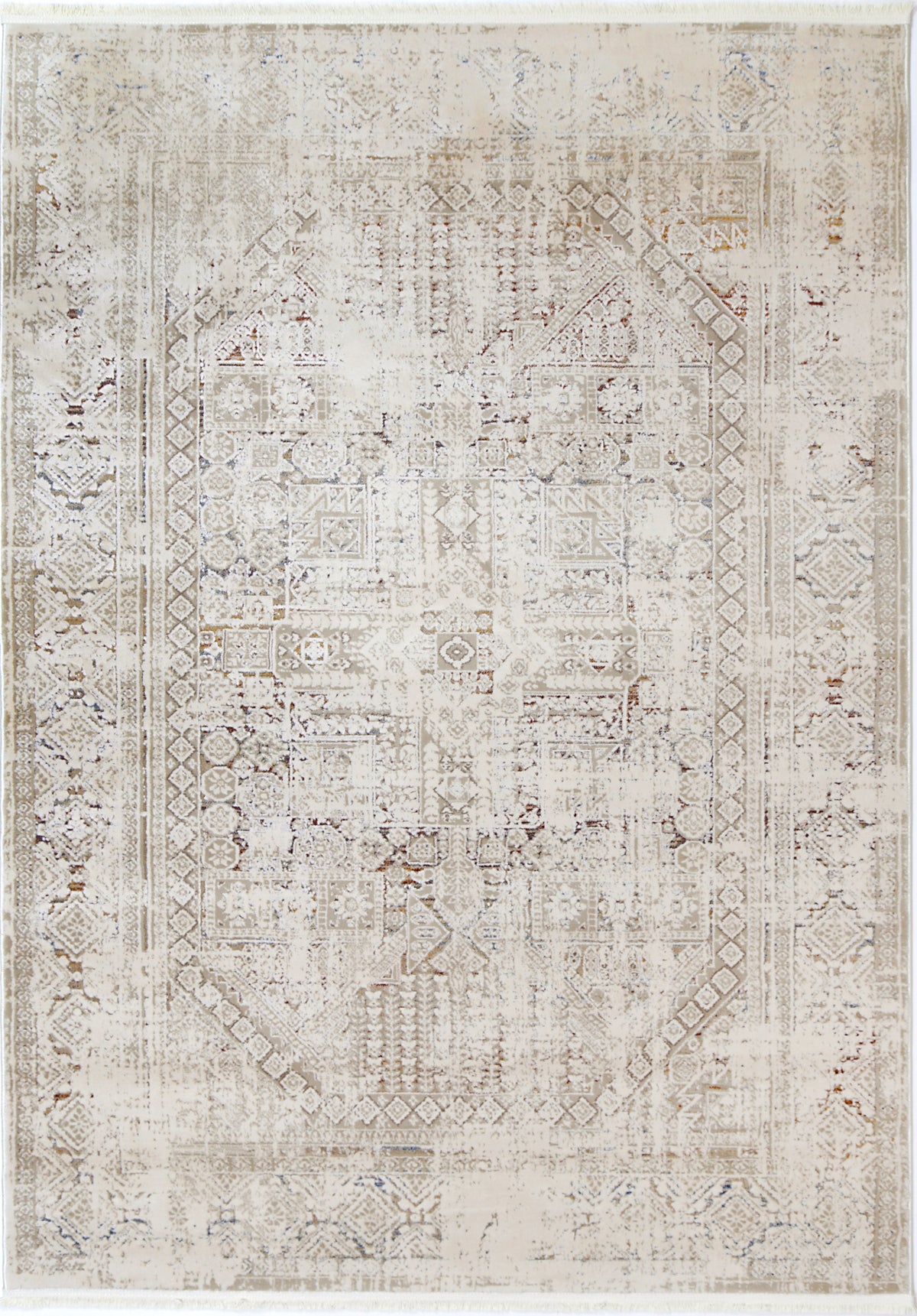 Boho Haven Panel Beige Multi Rug - 03BMUL