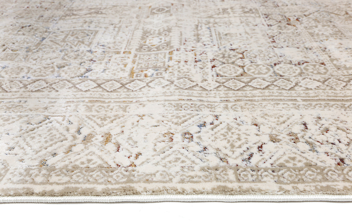 Boho Haven Panel Beige Multi Rug - 03BMUL