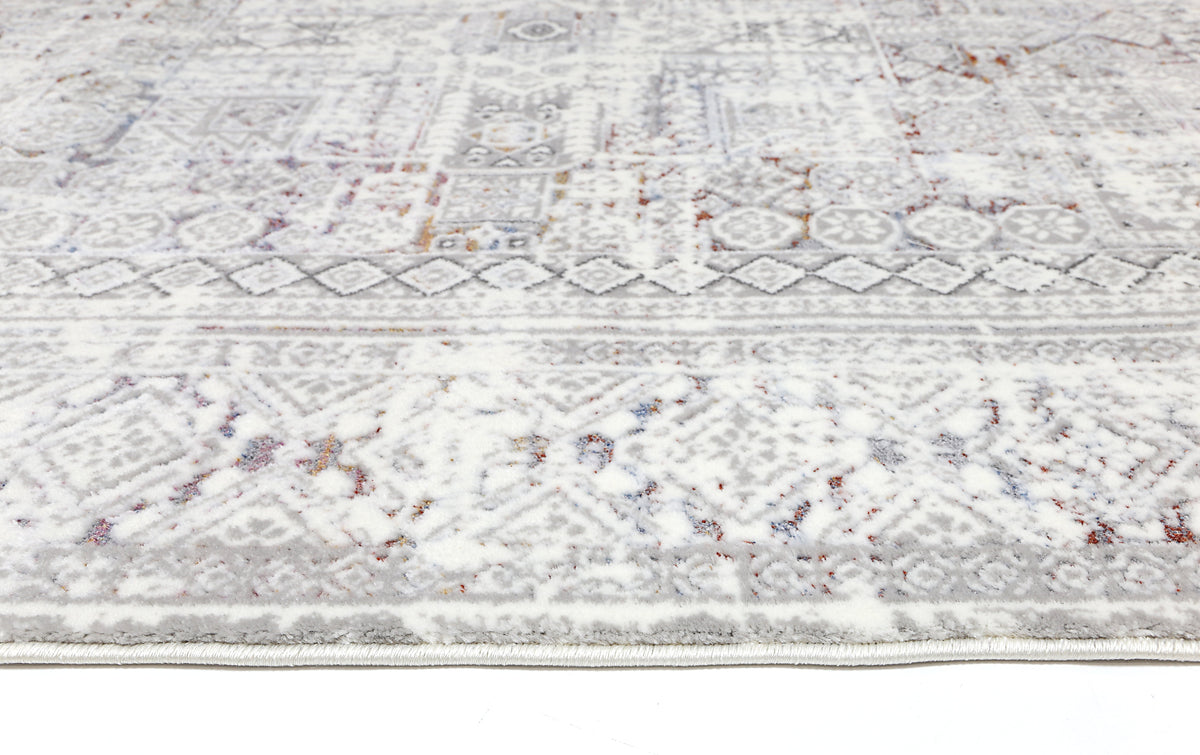 Boho Haven Panel Grey Multi Rug - 03GMUL