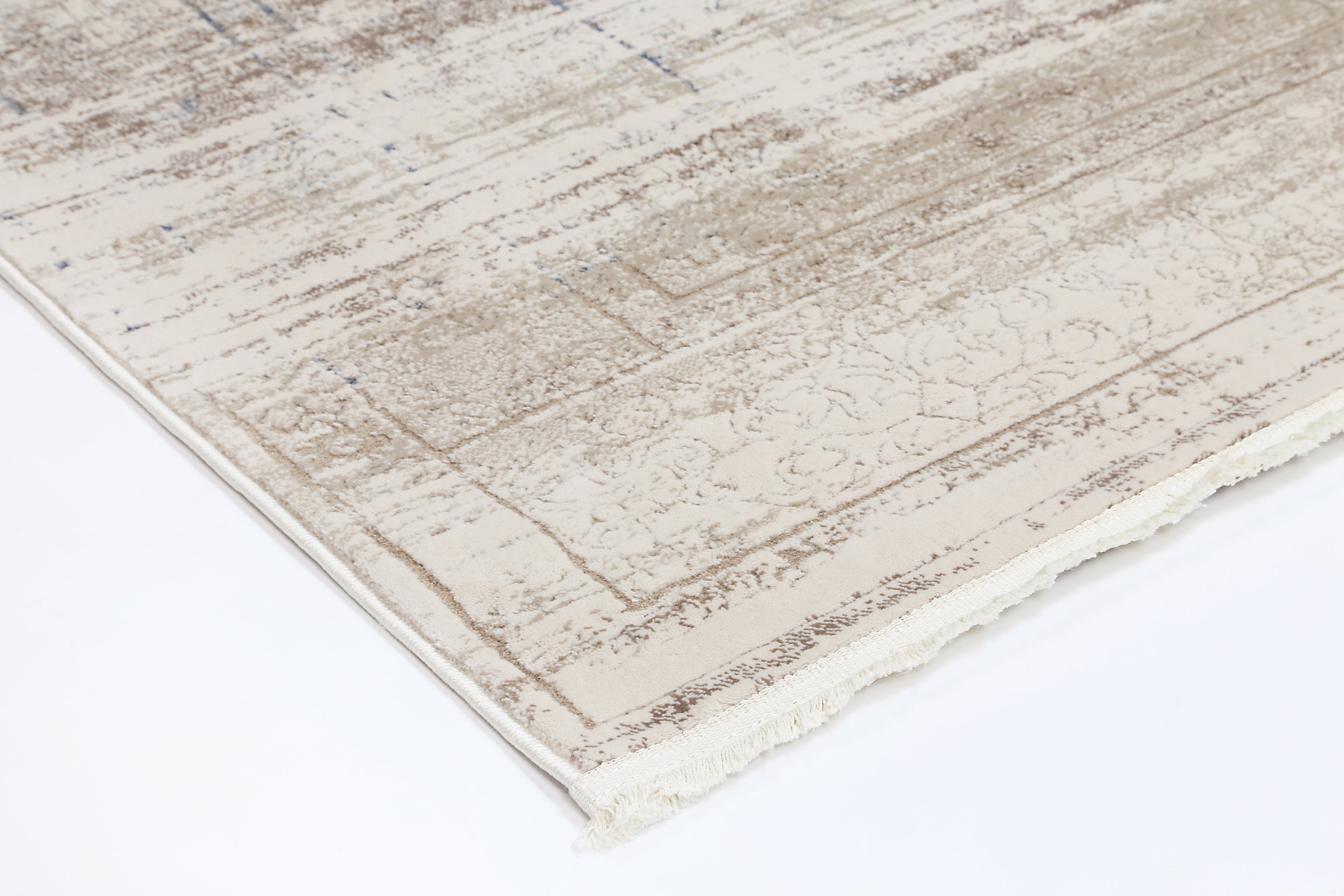 Bohemian Paradise Traditional Grey Blue Rug - 04GBLU