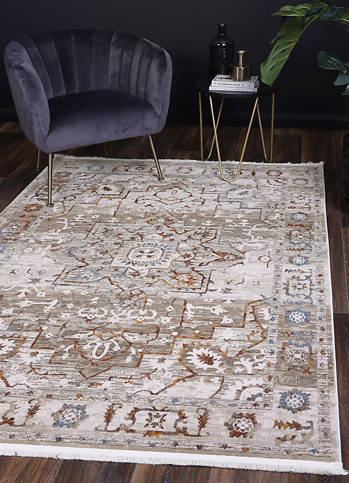 Boho Haven Medalion Beige Multi Rug - 05BMUL