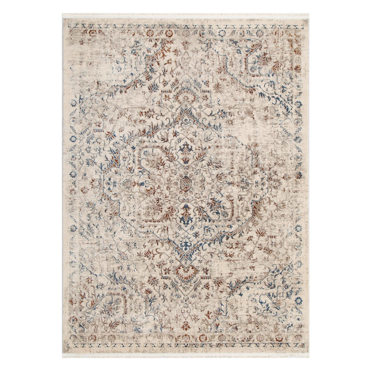 Boho Haven Vintage Beige Multi Rug - 07BMUL