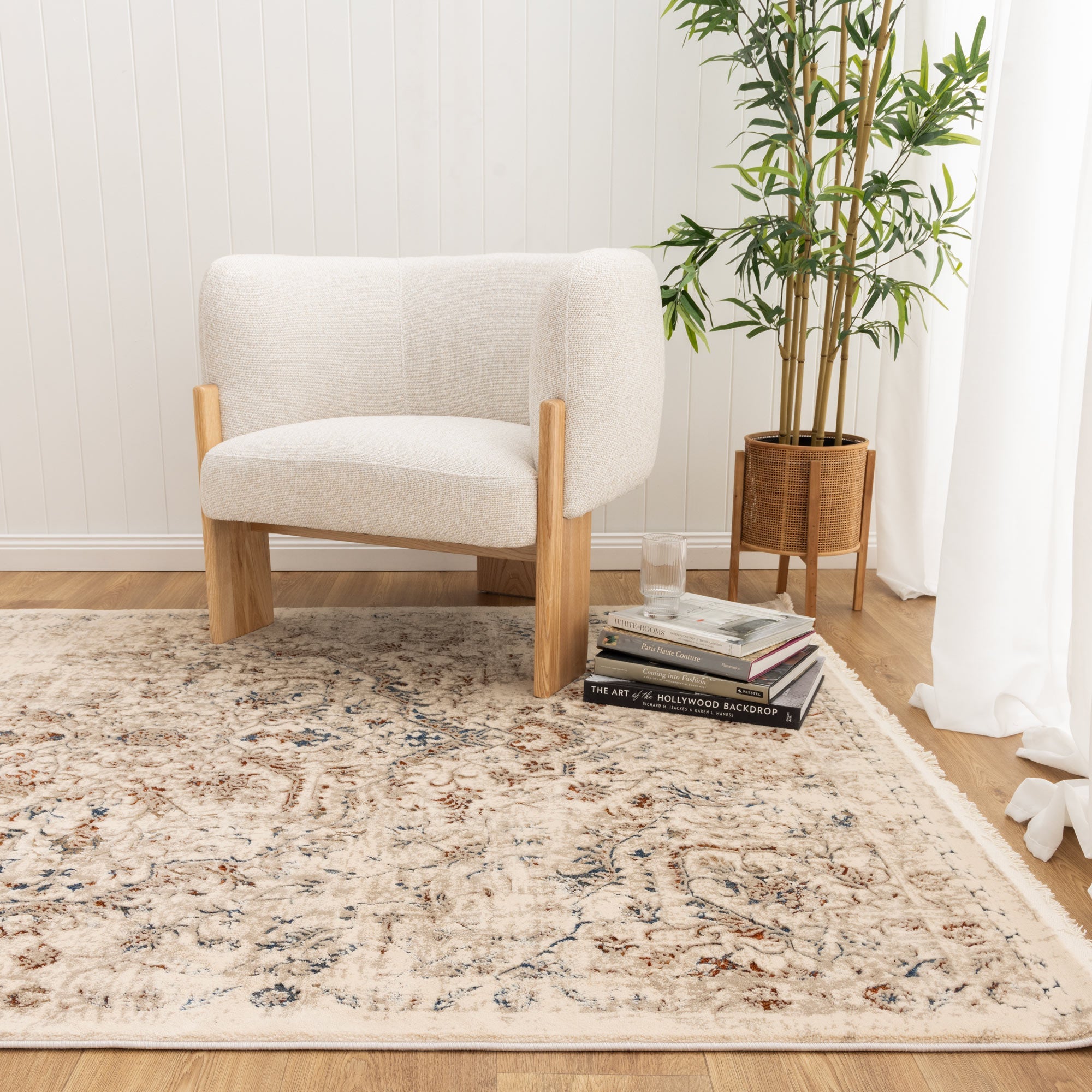 Bohemian Paradise Vintage Beige Multi Rug - 07BMUL
