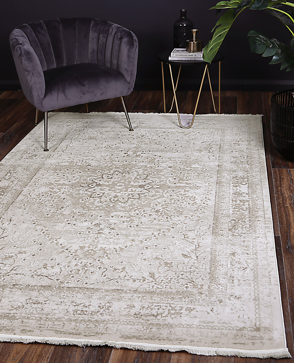 Boho Haven Vintage Medalion Beige Rug - 08BEIG