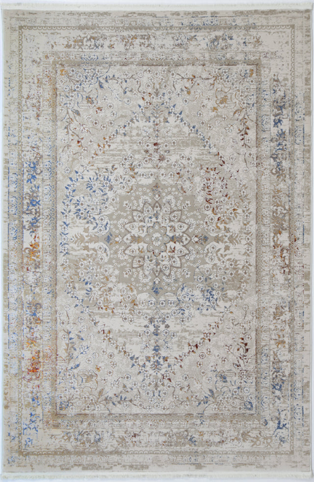 Boho Haven Vintage Medalion Beige Multi Rug - 08BMUL