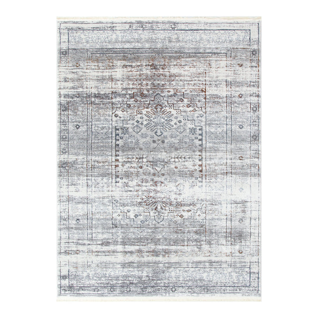 Boho Haven Traditional Grey Multi Rug - 04GMUL