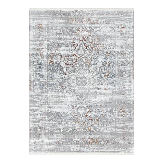 Boho Haven Medalion Grey Multi Rug - 06GMUL