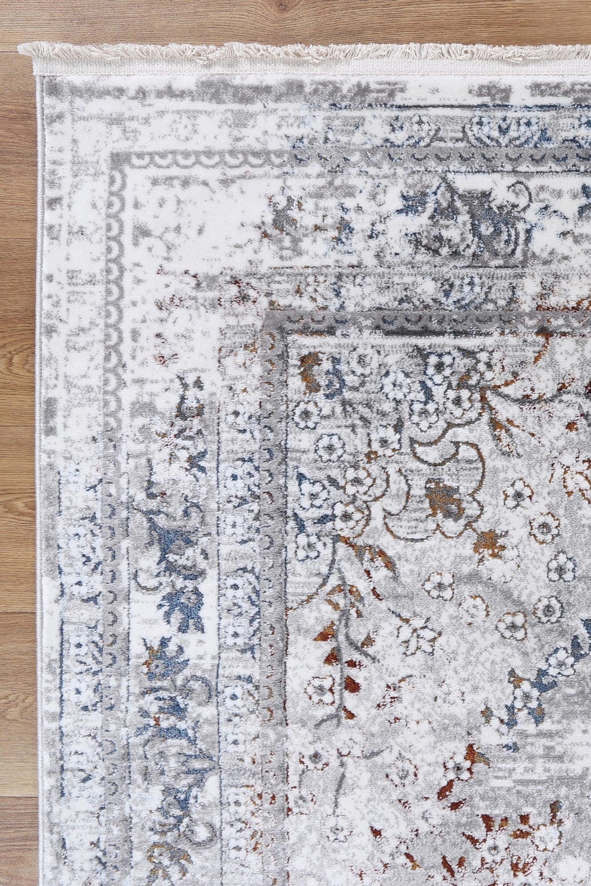 Boho Haven Vintage Medalion Grey Multi Rug - 08GMUL