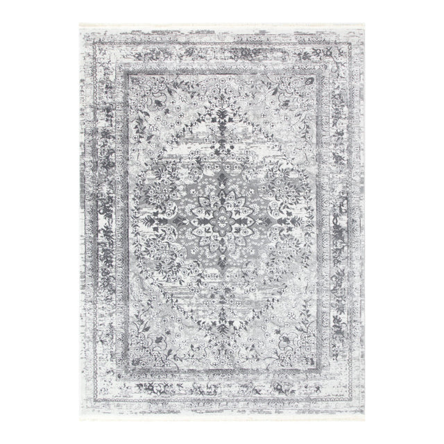 Boho Haven Vintage Medalion Grey Rug - 08GREY