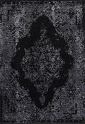 Brooklyn Distressed Medallion Silver Rug