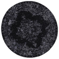 Brooklyn Distressed Medallion Silver Round Rug