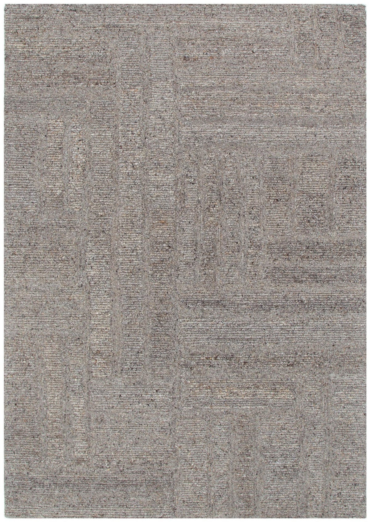 Serenade Brown Grey Modern Wool Rug
