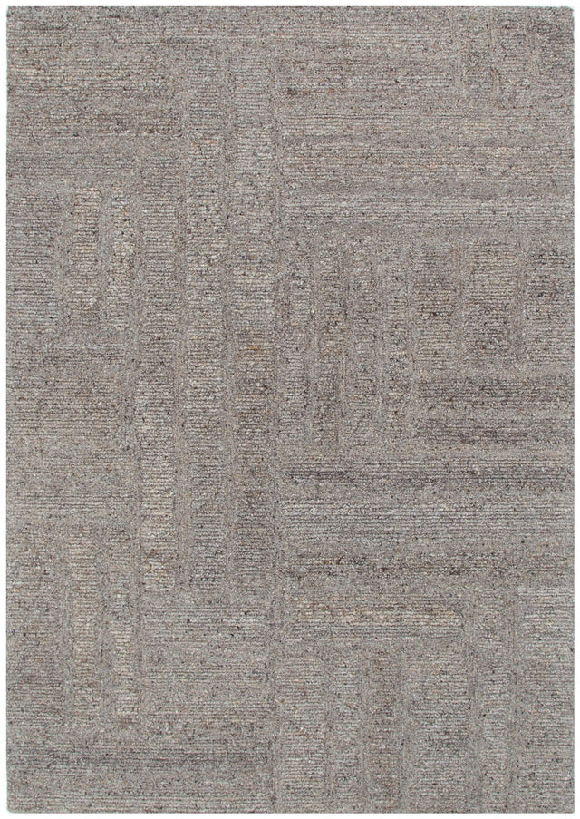 Serenade Brown Grey Modern Wool Rug