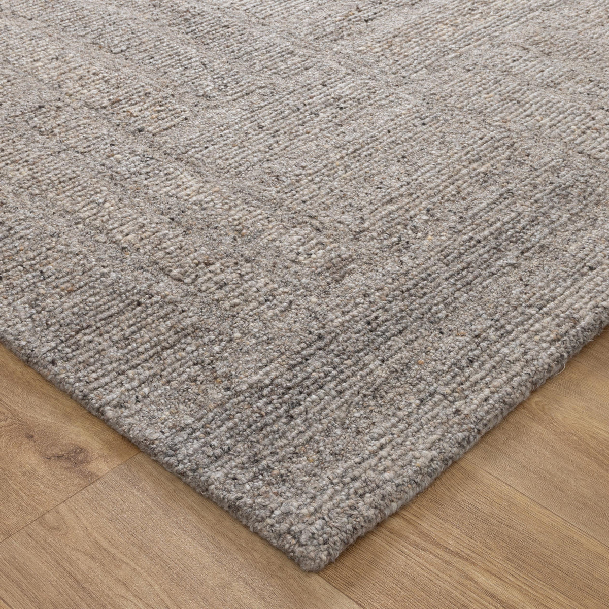 Serenade Brown Grey Modern Wool Rug