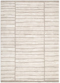 Clara Distressed Thick Lines Beige Grey Rug - C107